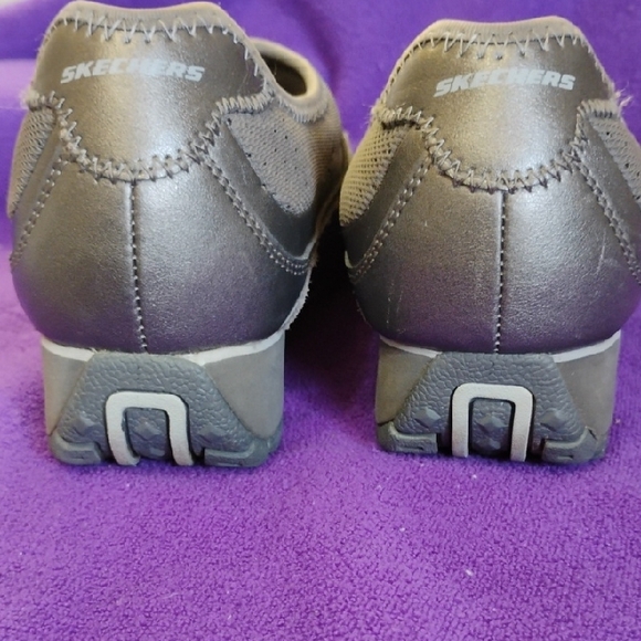 Skechers Taupe and Gray Athletic Shoes - Picture 3 of 7